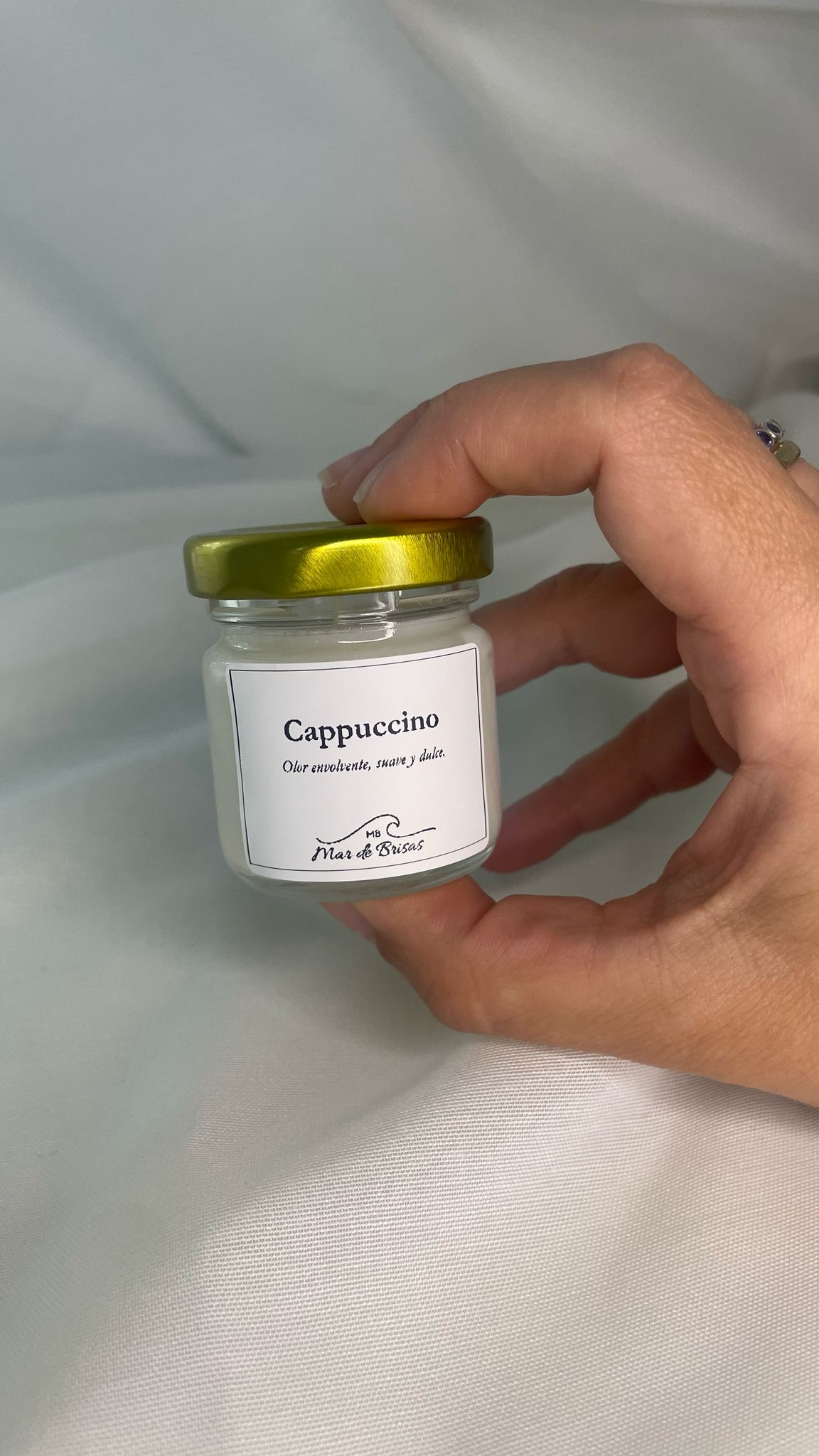 Vela aromática Cappuccino - Versión Mini