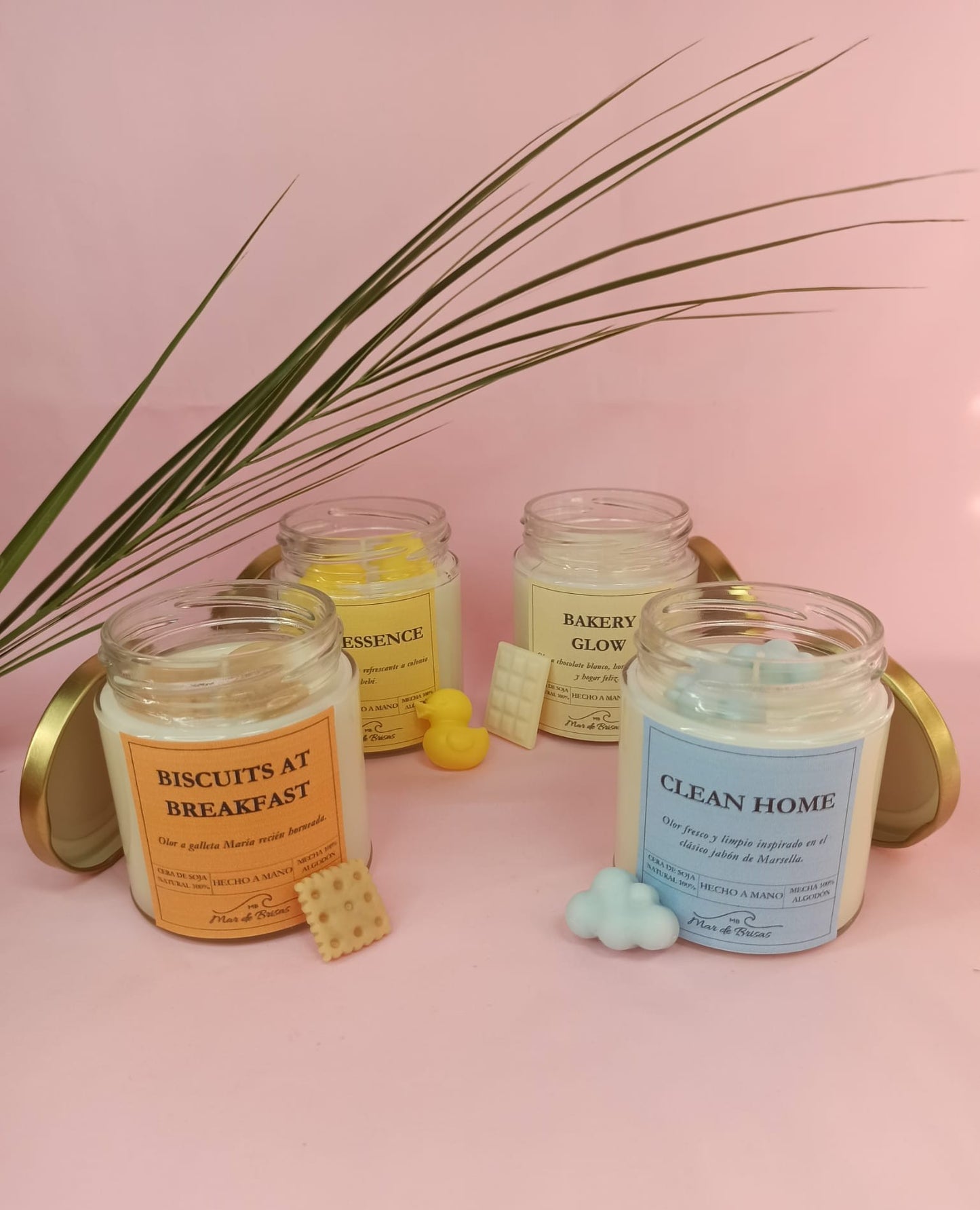 Pack 4 velas aromáticas (+120 h de quemado)