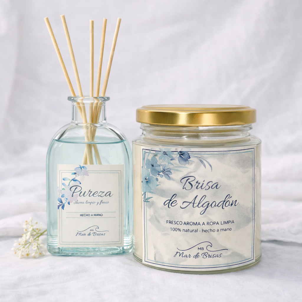 Pack 3 ( Ambientador Mikado + Vela aromática )