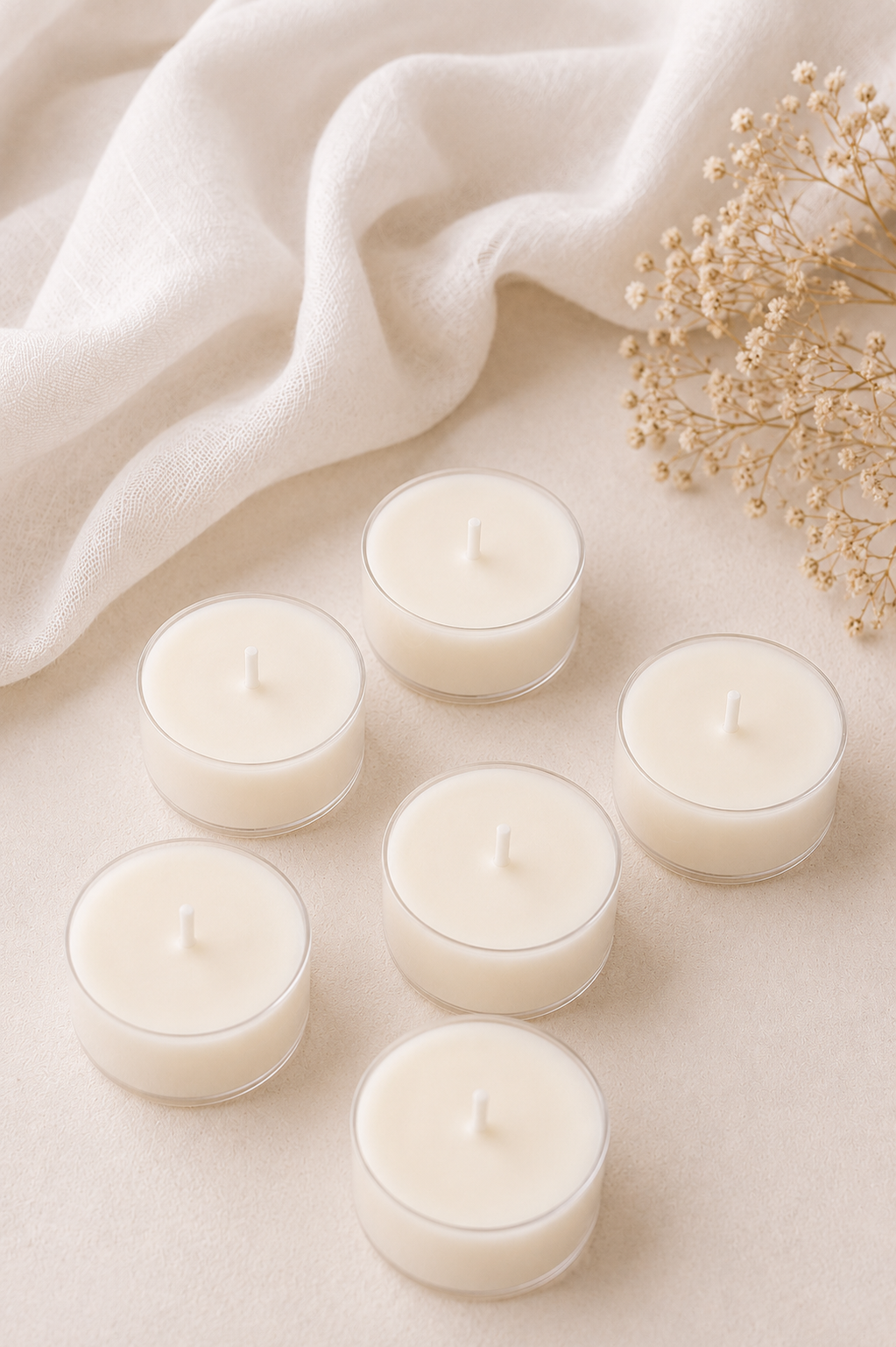 Velas de té (+/-6h de duración por unidad)