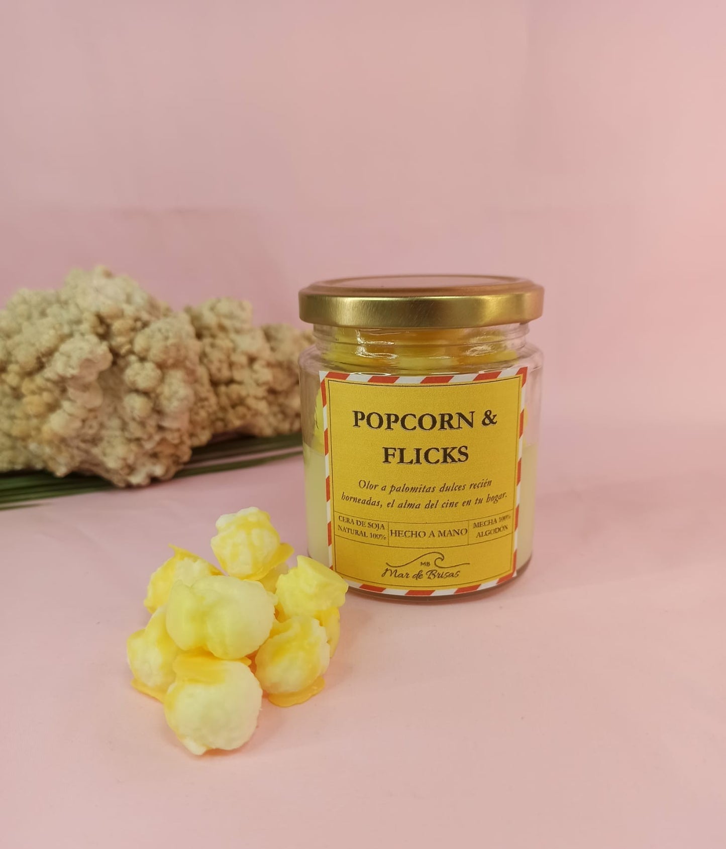 Vela aromática - Popcorn and Flicks (+/- 30h)