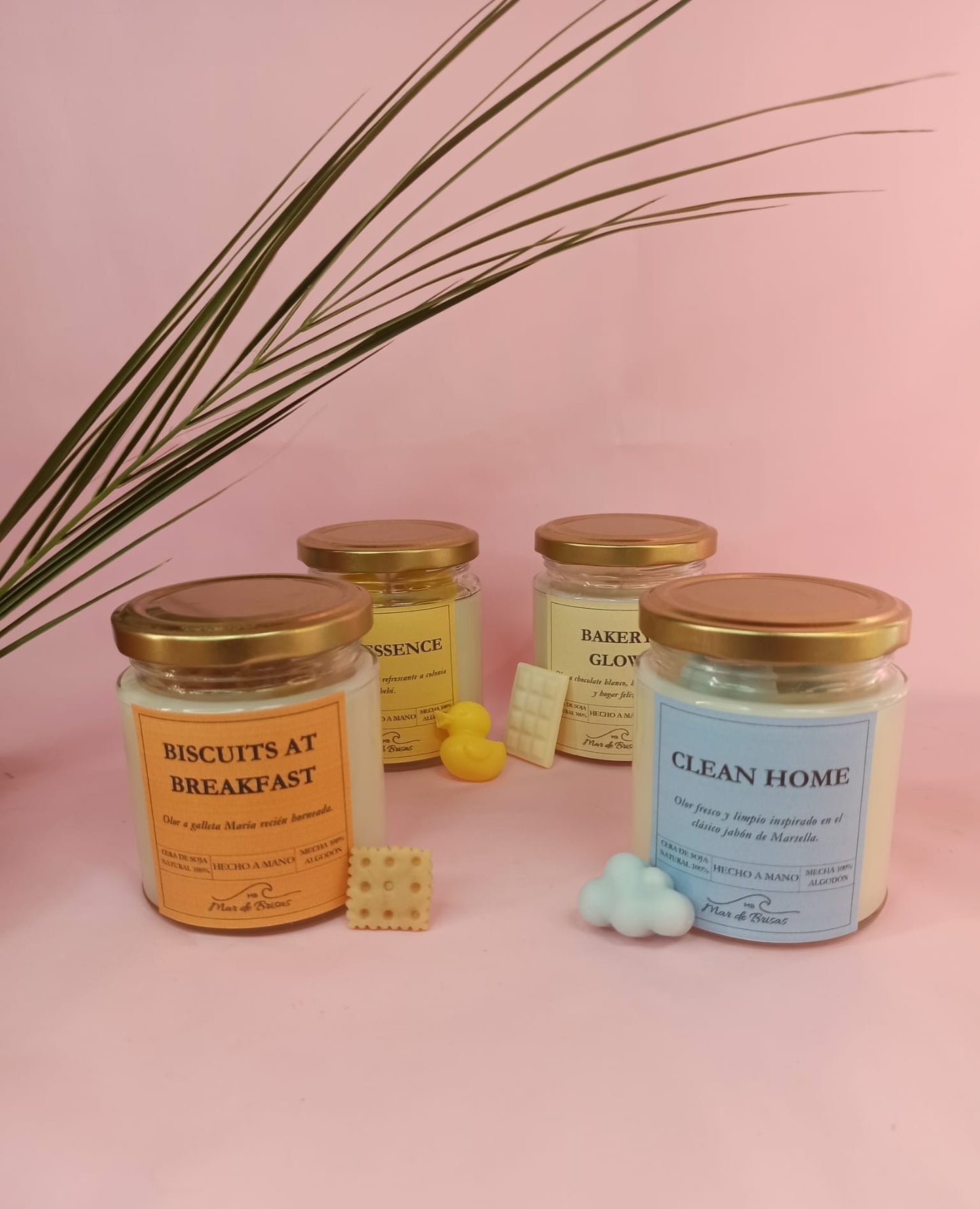 Pack 4 velas aromáticas (+120 h de quemado)